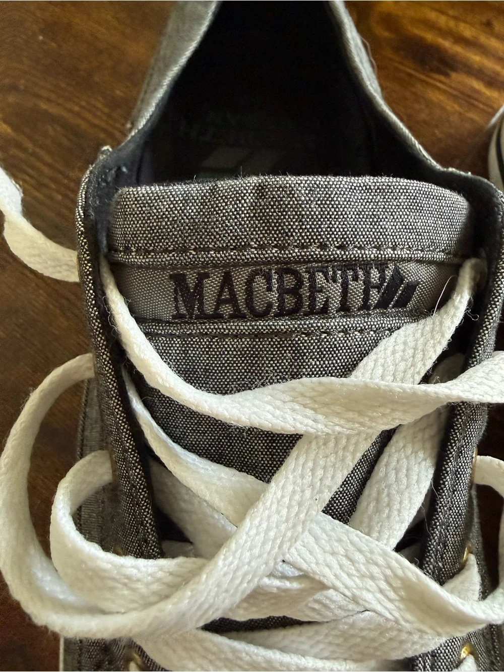 Macbeth vegan Gray Low-Top Canvas Men’s Sneakers